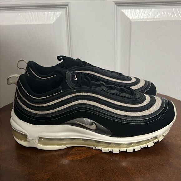 🔥🔥 NIKE AIR MAX 97 Running Shoes - Black/White - Women Sz 7 - EXCELLENT - Picture 5 of 15